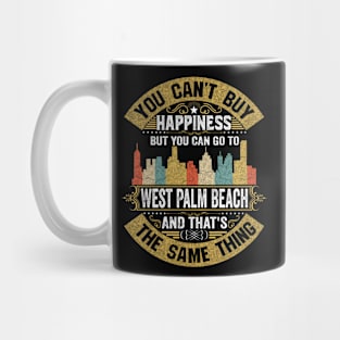 West Palm Beach City Florida State USA Flag Native American Mug